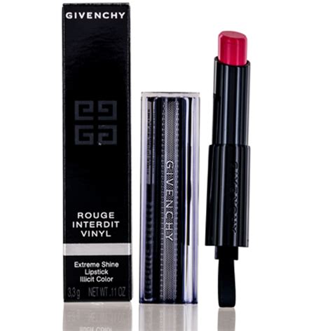 givenchy rouge interdit vinyl enhancing lipstick|givenchy color enhancing lipstick.